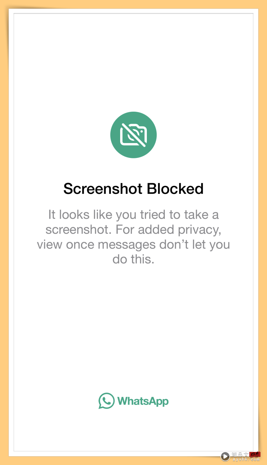 Screenshot Blocked